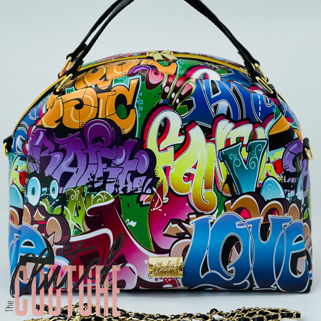Gratifying Graffiti Bowler Bag